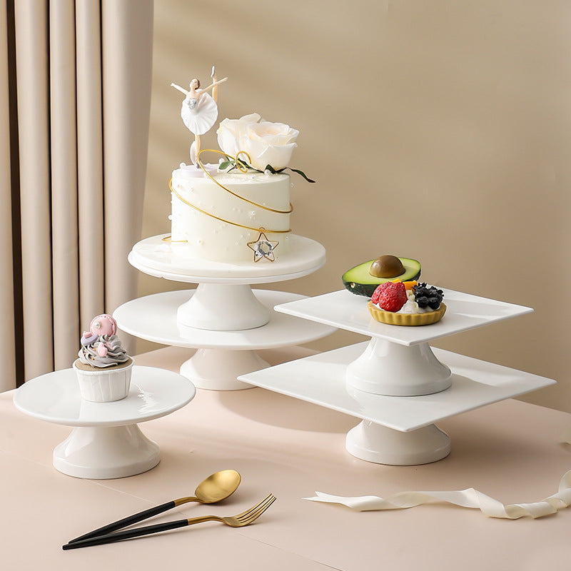 Dessert plate display stand set, cake tray, afternoon tea tableware, snack holder, cold food plate, tea break platter