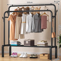[upgraded model] double rod coat hook 150 black