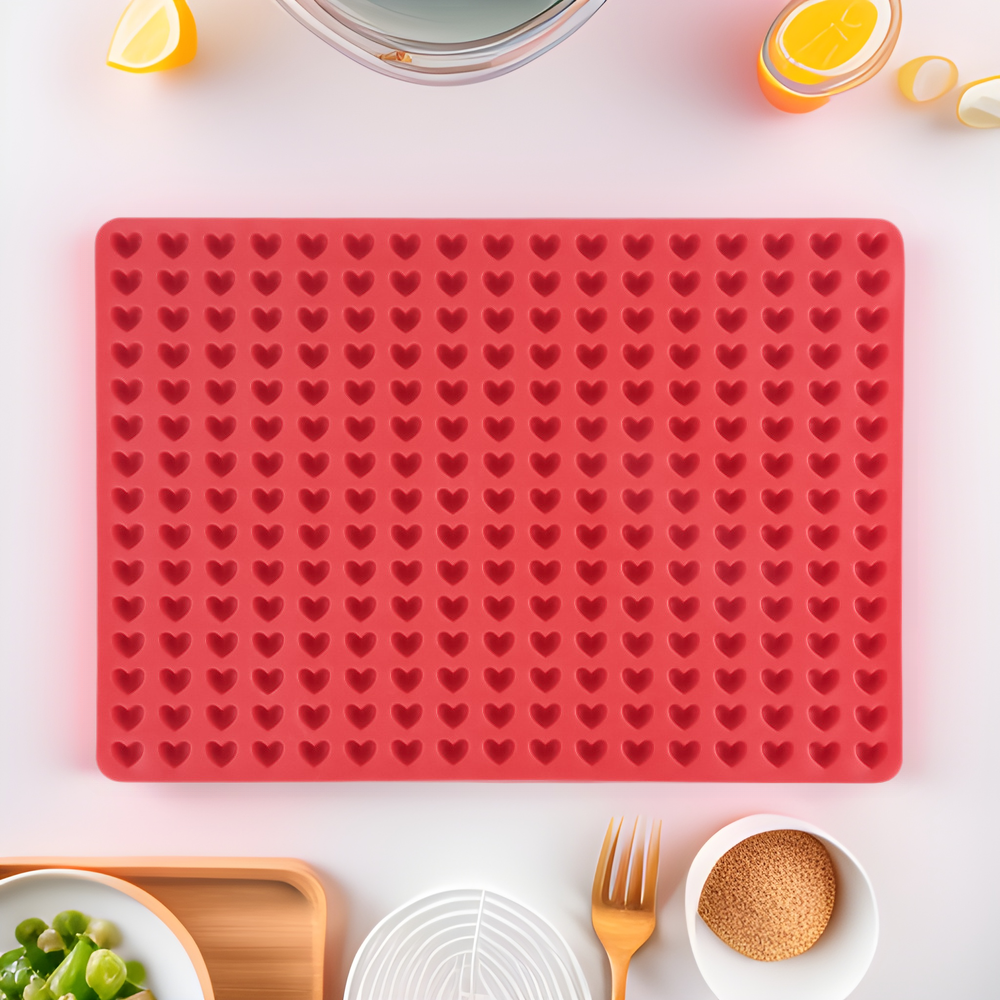 Drain silicone pad High temperature resistant barbecue pad Kitchen baking pet biscuit mold Chocolate fondant mold Food grade