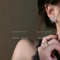 Spring break style white floral earrings - unique dopamine studs, niche design, versatile earrings