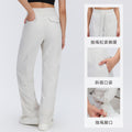 Quick-drying sports pants for women summer thin loosecasual pants straight-leg jogger pants two-piece running fitness pants d26081