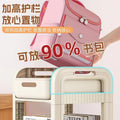 School bag storage rack, movable trolley, book storage rack, for home, multi-layer student bag storage under the table, pulley cabinet