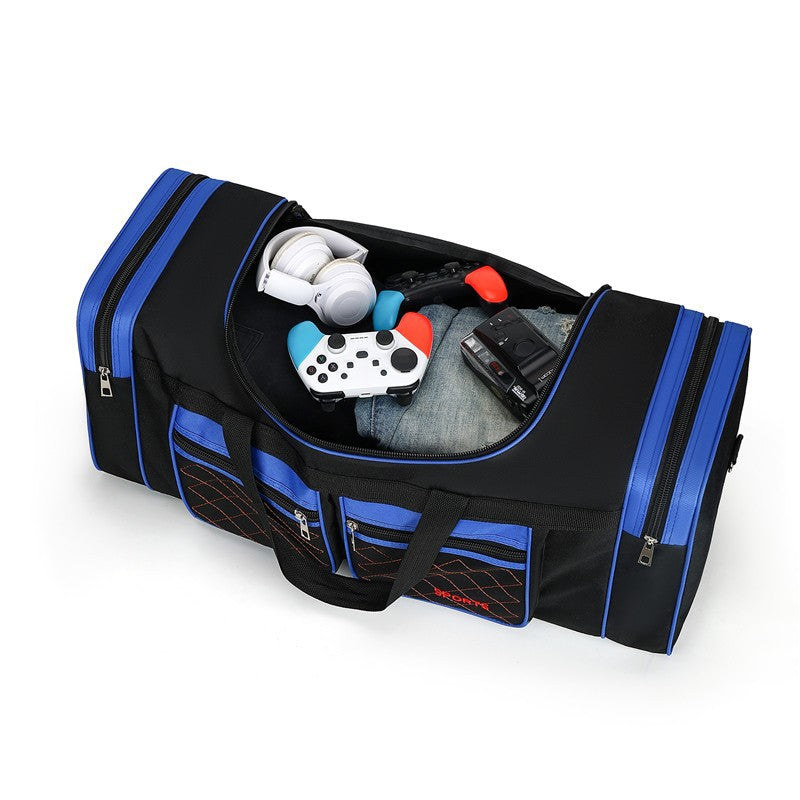 Short business trip oversized capacity travel bag men go out to work duffel bag dry and wet separation outdoor camping storage bag