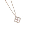 【titanium steel】european and american fashion hot-selling four-leaf clover necklace - women's high-end, stylish, minimalist new clavicle chain accessory