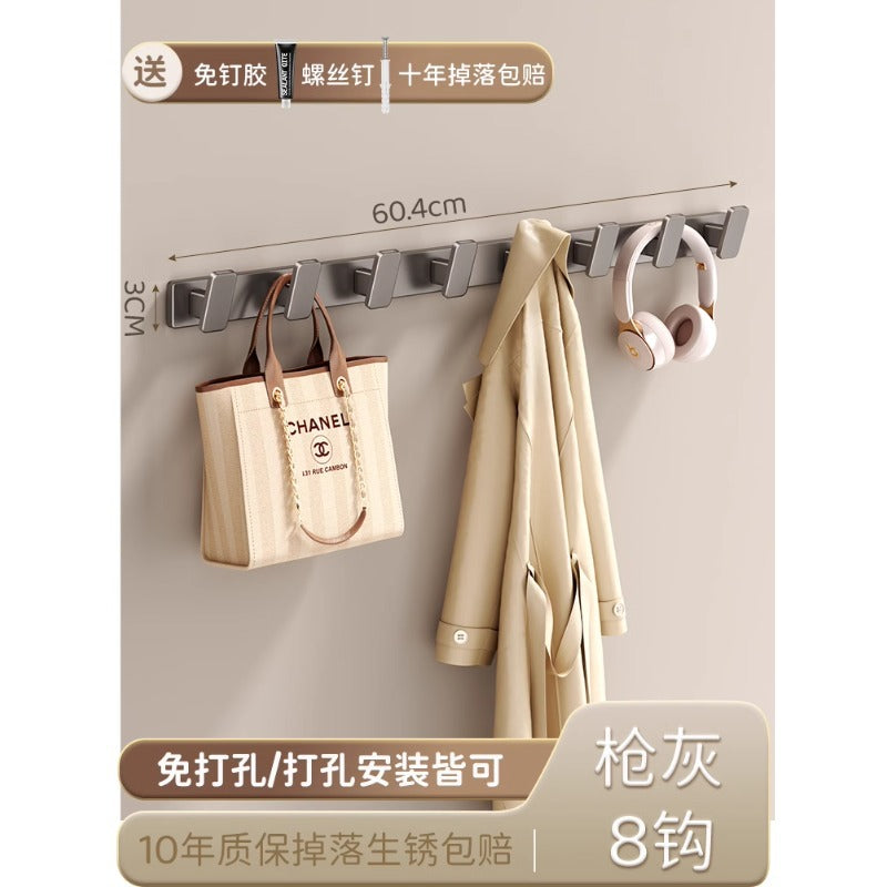 Cream style coat hook white entrance door rear hook classy entrance clothes hanger wall wall hanging without drilling