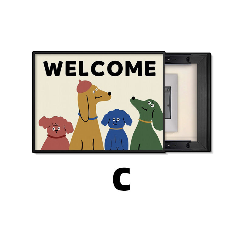 Dopamine ins meter box decorative painting 2024 new distribution box blocking mural switch box hanging painting