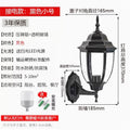 Outdoor wall light waterproof antique courtyard lamp european style outdoor villa pillar wall lamp luxury hexagonal wall sconce - hardwired