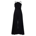 D554export women's clothing new arrivalelegantpure colorfashionsexy large flowerpure color pleated african jumpsuit