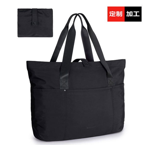 new women's foldable handbag portable large-capacity shoulder bag outdoor travel fitness bag