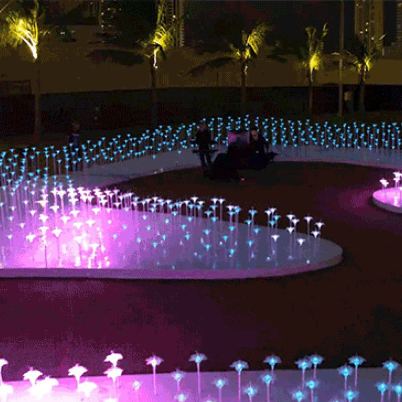 Tulip flower lamp led flower lamp eva simulation landscape light outdoor lawn green belt beauty lighting engineering decoration