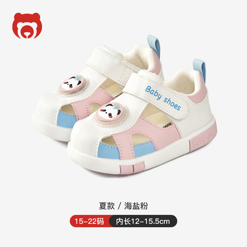Toddler shoes baby boys summer sandals infant soft sole squeaky shoes cartoon 1-3 years old baby shoes children's shoes
