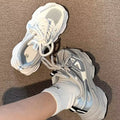 Dad shoes women's shoes 2026new arrivalsummer breathable easiest for matchwhite shoes heightenedthick solecasual sneakers