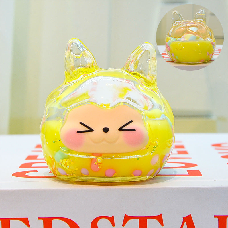 oversized three-dimensional quicksand KIKI shopping mall blind box figure desktop ornament car pendant DIY jewelry accessories