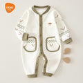 Babibele baby pure cotton baby clothes single breasted easiest for match outwear clothes autumn style baby one-piece