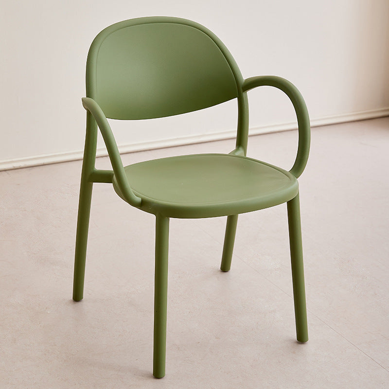 Scandinavianthickened plastic chairfor home negotiation dining chair dining table stool plastic backrest armrest table chair high backrest