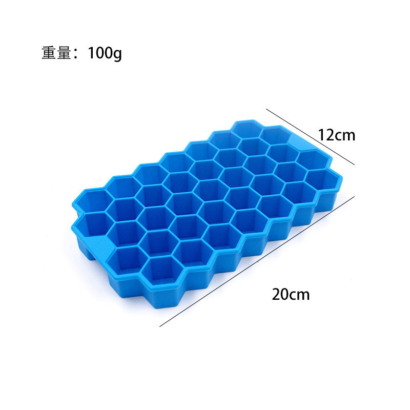 Freeze ice cube mold with lid silicone ice grids ice making film skull square ice maker cocktail ice ball film