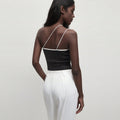 export women's clothing unique sense of design camisole spring and summer sexy one-sided sling sleeveless tops
