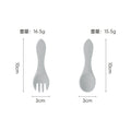 Gray spoon and fork