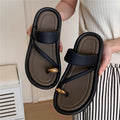 2025 new women's platform slides - summer comfort, indoor/outdoor wear, thong sandals with toe post