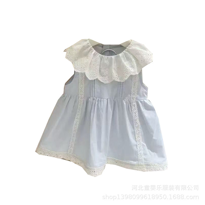 Newborn full month celebration romper - summer baby girl bodysuit dress - cute summer lightweight onesie