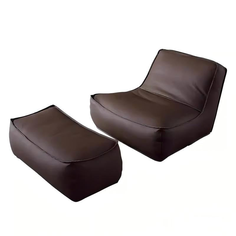 Italian lazy sofa living room can lie down and sleep bean bag sofa for home balcony leather sofa balcony double lounge chair