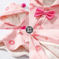 Baby outing cape, girls' winter hooded coat, children's windproof fleece-lined swaddle blanket, korean style princess autumn/winter collection