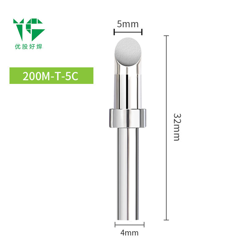 203H electric soldering iron head 90W high frequency welding table 200 Luo iron head pointed nozzle horseshoe nozzle knife head welding table universal ferrochrome head