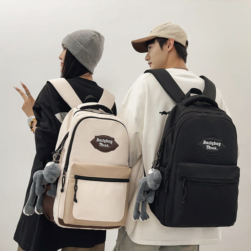 Backpack - minimalist & stylish korean design - perfect for middle & high school students, travel, couples, and college students. high capacity, wholesale, breathable, and lightweight