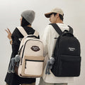 Backpack - minimalist & stylish korean design - perfect for middle & high school students, travel, couples, and college students. high capacity, wholesale, breathable, and lightweight