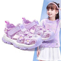 Girls' closed-toe sandals: new summer  collection - kids' athletic sandals for girls, breathable and hollowed-out beach sandals for older girls and young women