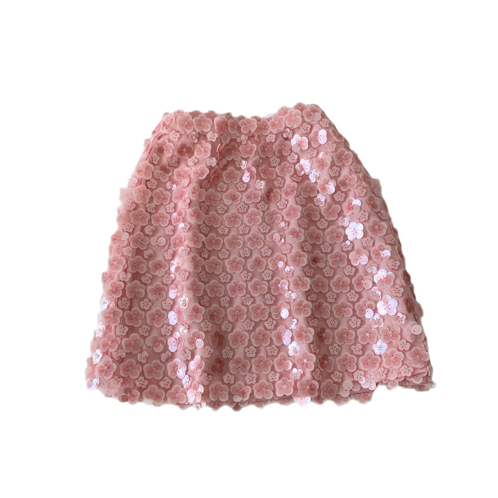 French heavy embroidery beaded sequin floral midi skirt - women's 2025 autumn collection - sweet & spicy high-waisted slimming bodycon mini skirt