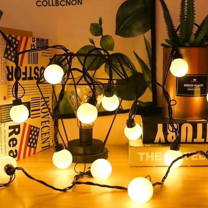 Cross-border LEDG50 solar ball lights flashing Christmas lights holiday wedding layout outdoor lighting decorative lights