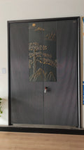 Rural self-built house imitation cast aluminum villa door entrance door zinc alloy double door anti-theft entrance door hall door