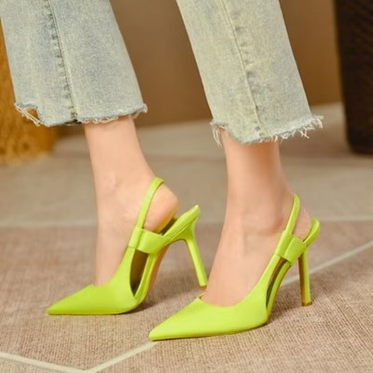 plus size2026 european and american fashion women's shoes stiletto heel closed toe candy color sandalswomens sandals
