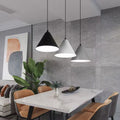 Modern minimalist luxury linear three-light pendant chandelier for dining room, bar, living room, b&b, hotel - unique nordic style