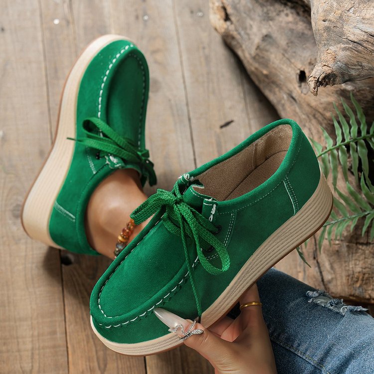 spring/autumn women's chunky sole loafers for cross-border e-commerce, plus sizes available. 0.5cm heel height difference. wholesale options available. dropshipping to  and