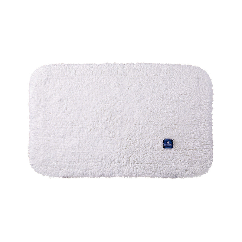 Five-star hotel thickened floor towel bathroom mat toilet foot mat pure cotton absorbent non-slip for home bathroom floor mat