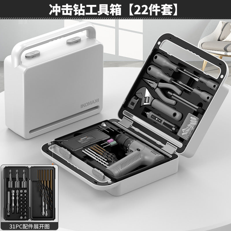 Multi-purpose toolbox set for home use - comprehensive hardware repair kit for everyday diy, electrical work, and automotive needs