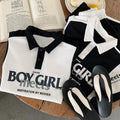 Boys' short-sleeve set - summer  new collection - kids' activewear - boys' summer outfit - waffle knit polo shirt - children's clothing