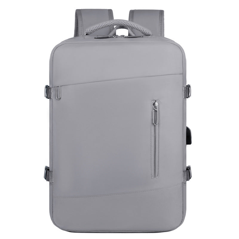 New multi-functional backpack, simple and fashionable expandable backpack, wear-resistant, water-proof and large-capacity for business travel