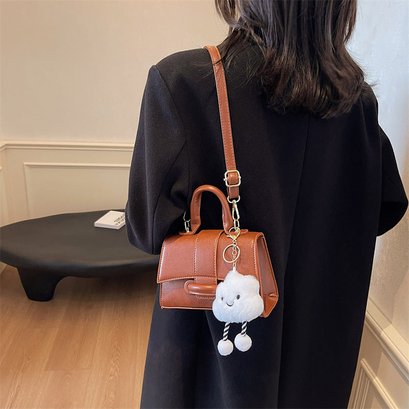 Retro presbyopia shoulder bag women's 2025 popular new niche ins versatile Korean version ins women's bag messenger bag