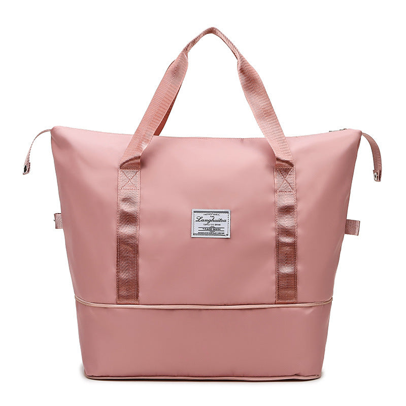 Wholesale travel bag expandable portable travel boarding sports yoga fitness bag luggage storage bag women's maternity bag