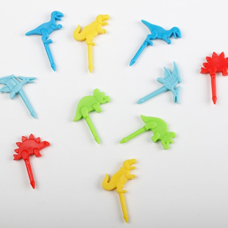 cartoon fruit fork set - cute animal creative fruit picks, bento fruit forks, dessert forks - wholesale
