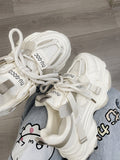 2026 new women's chunky sneakers: trendy dad shoes, platform, height increasing, slimming, versatile casual athletic shoes, lightweight student shoes