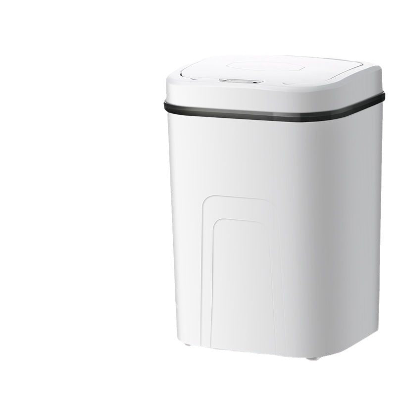 Smart trash can household automatic induction living room bathroom large covered student dormitory electric trash can