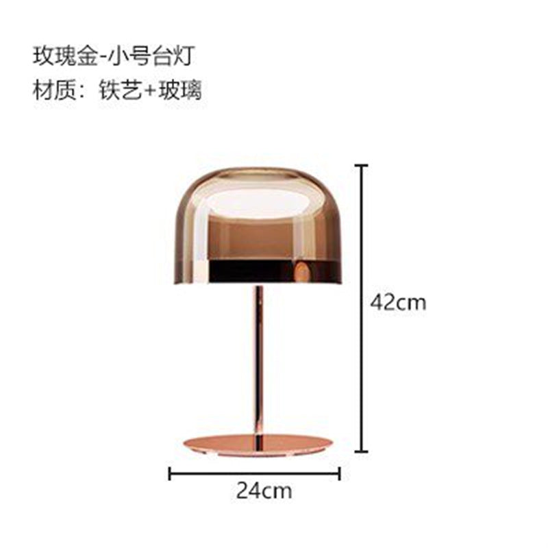 Modern minimalist glass table lamp - bedroom bedside lamp - designer high-end nordic style - living room, study, decorative home & hotel lighting