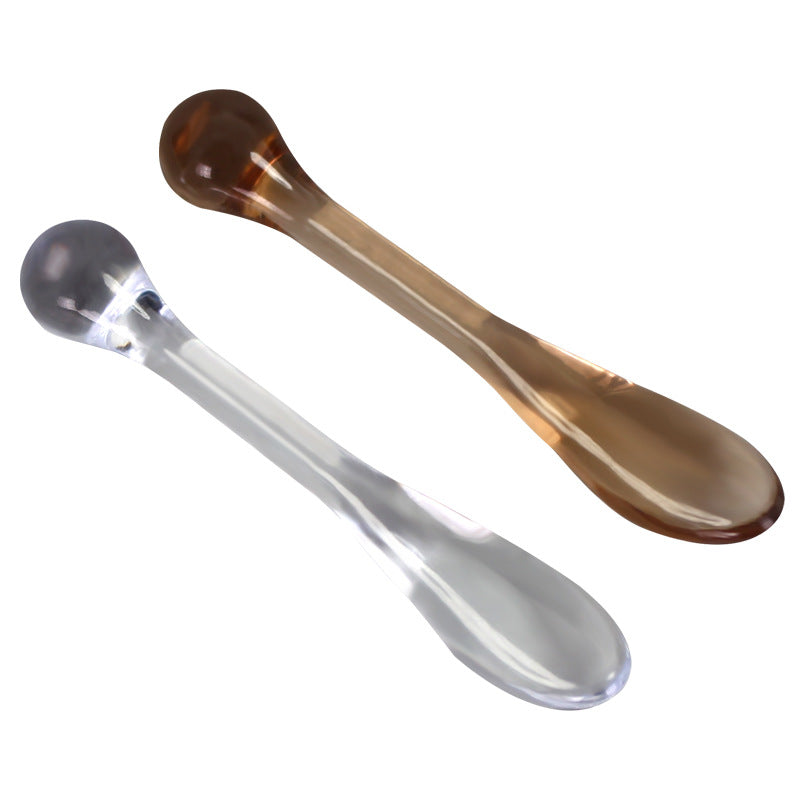 Eye massage stick, facial mask stick, eye cream scoop stick, beauty stick, facial cream stick, plastic stick, amber