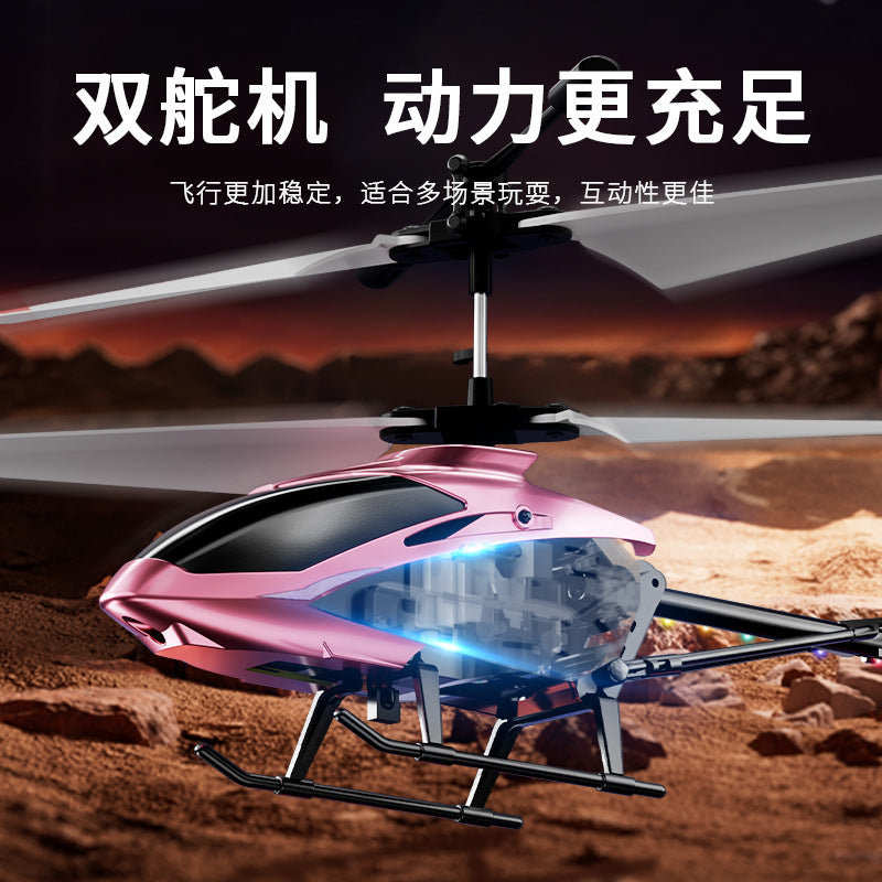 hot-selling remote control aircraft amazon kids-resistant 3.5-way fixed-height helicopter with colorful lights aircraft