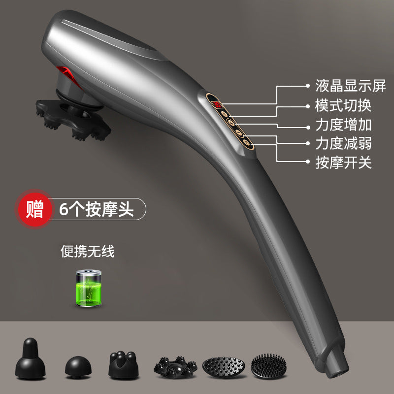 Dolphin massage stick hammer electric handheld shoulder and neck knocking cervical spine waist whole body meridian hammering back vibration instrument