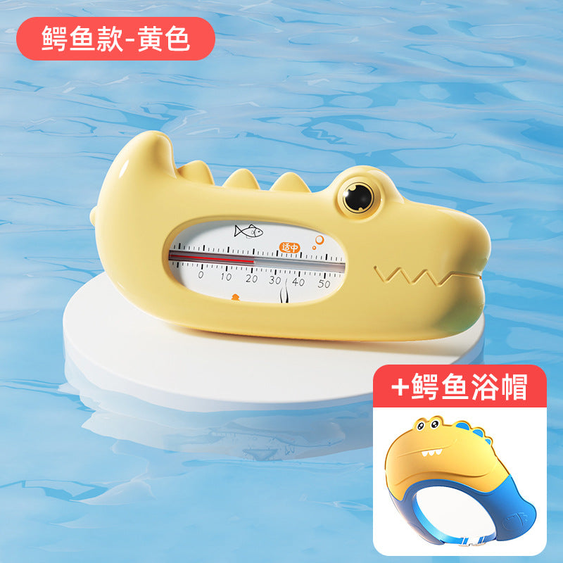 Baby cartoon cute water thermometer - crocodile design for bathing - measuring water temperature - special temperature meter for children's bath